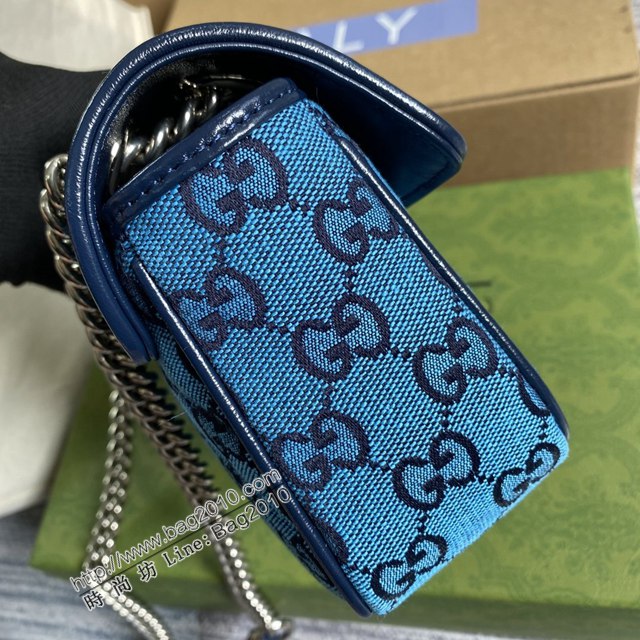 Gucci新款包包 古馳鏈條單肩斜挎包 Gucci全皮GG Marmont系列經典女包 446744  ydg3269